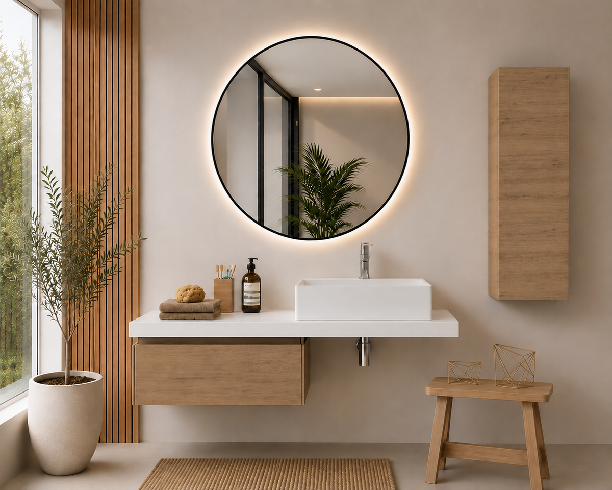 SICILIA badkamermeubel met 60 cm Estepa-module en wit blad van 120 cm