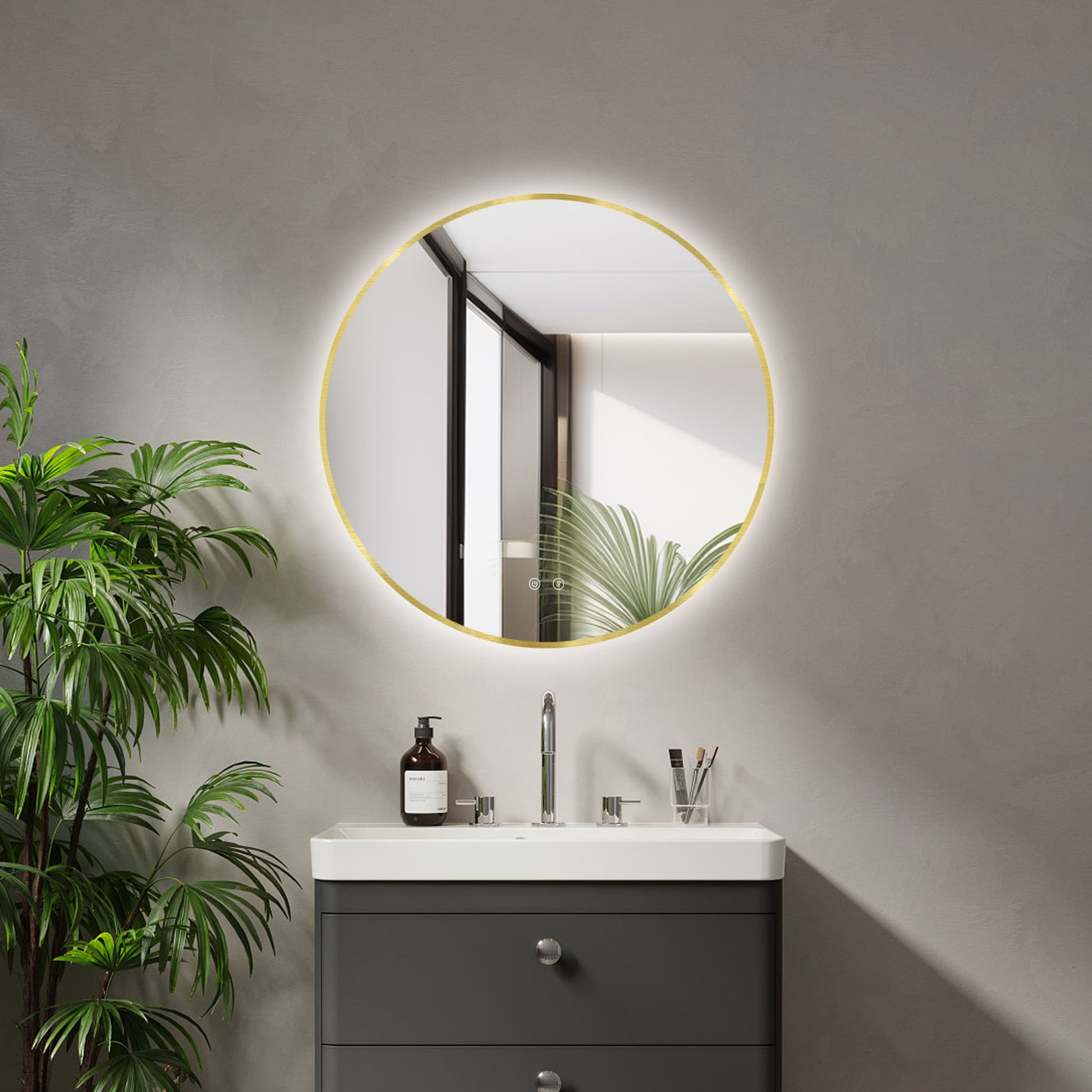 LED-spiegel Ares Goud
