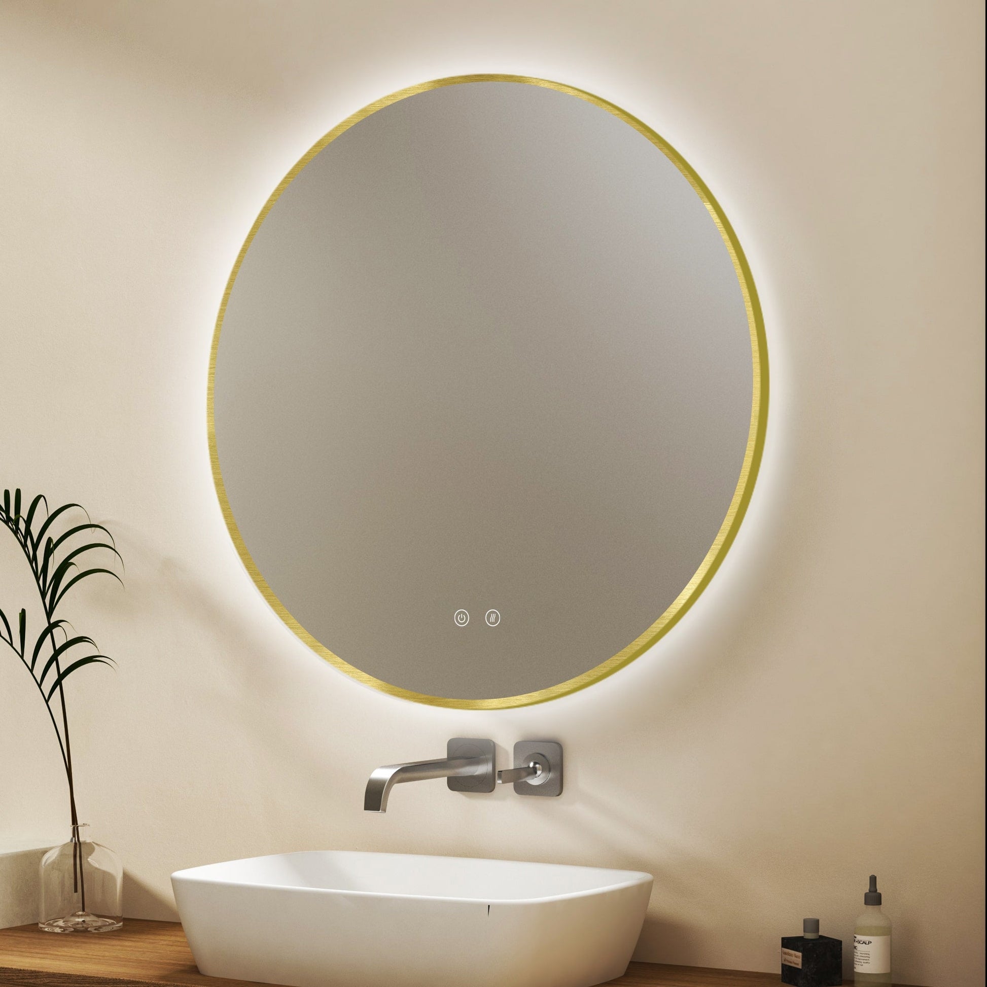 LED-spiegel Ares Goud