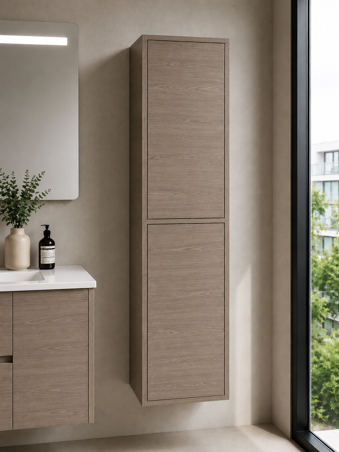 Badkamerkast FLORENCIA met twee deuren 140 cm