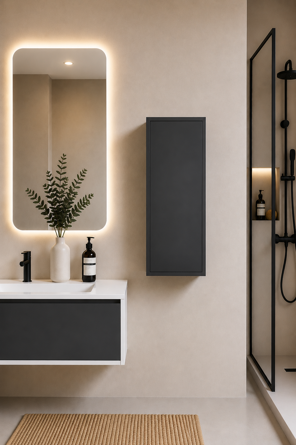 Badkamerkast FLORENCIA met één deur 70 cm