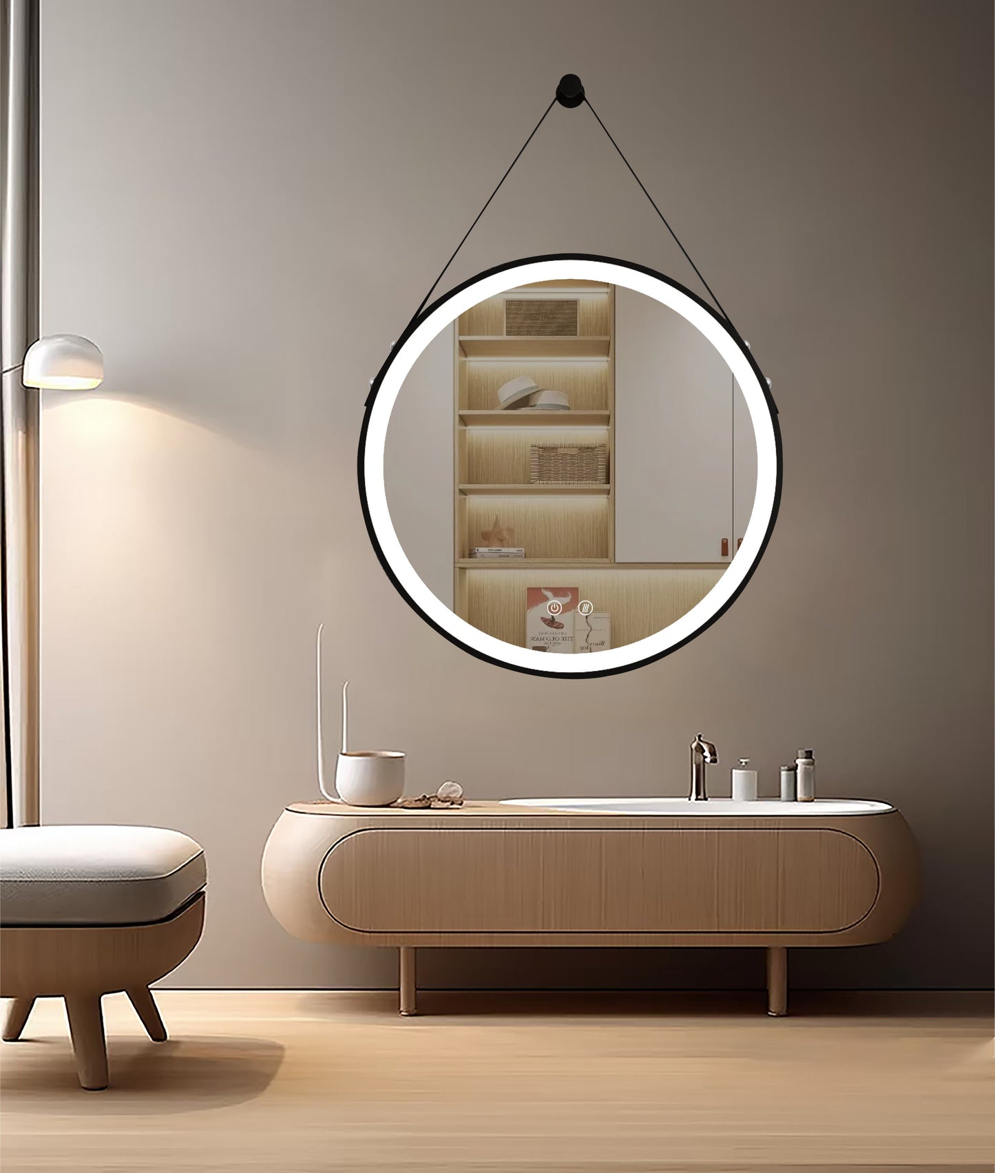 LED-spiegel Olympus Goud