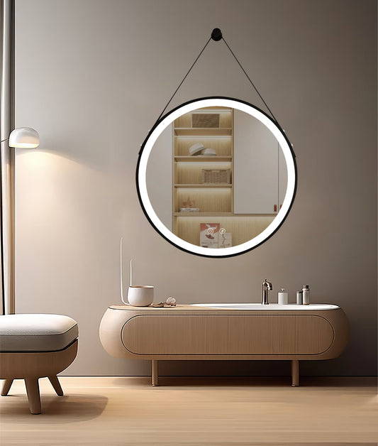 LED-spiegel Olympus Zwart
