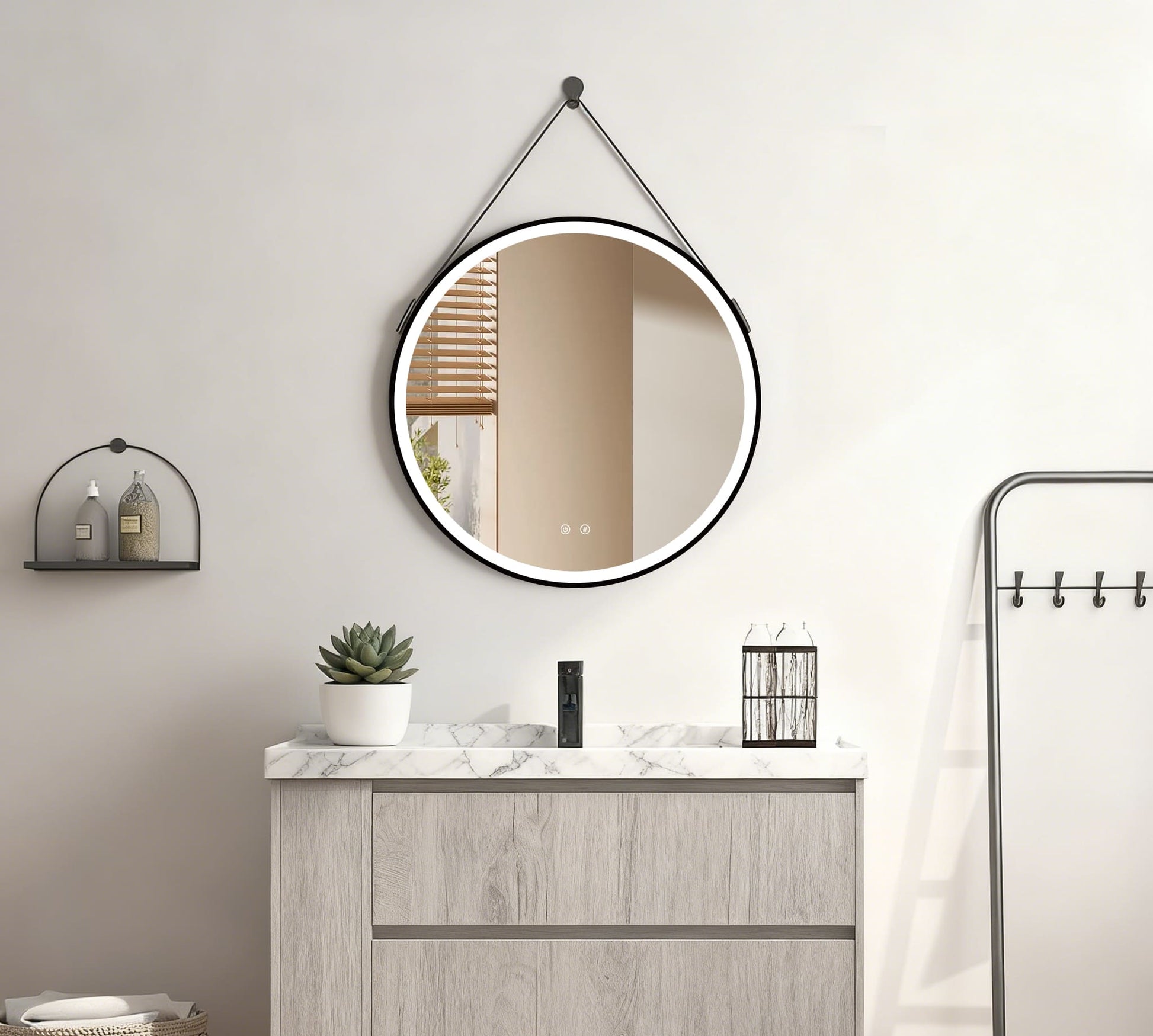 LED-spiegel Olympus Goud